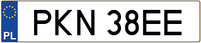Trailer License Plate